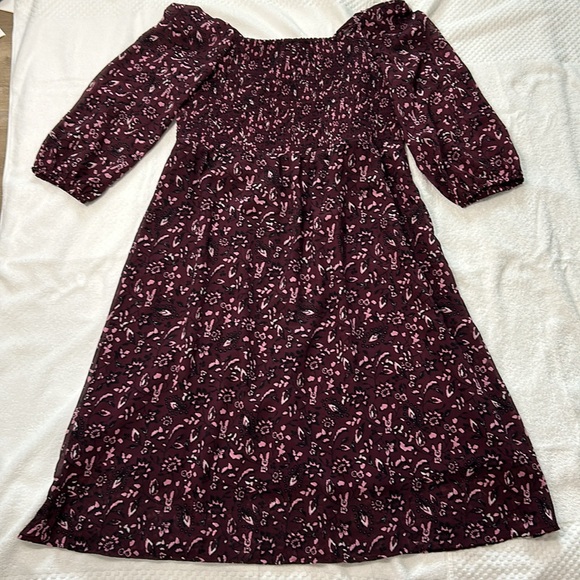 BEACH LUNCH LOUNGE Khaleesi Dress Womens Plus Size XXL Maroon Midi Boho Burgundy - Picture 11 of 17